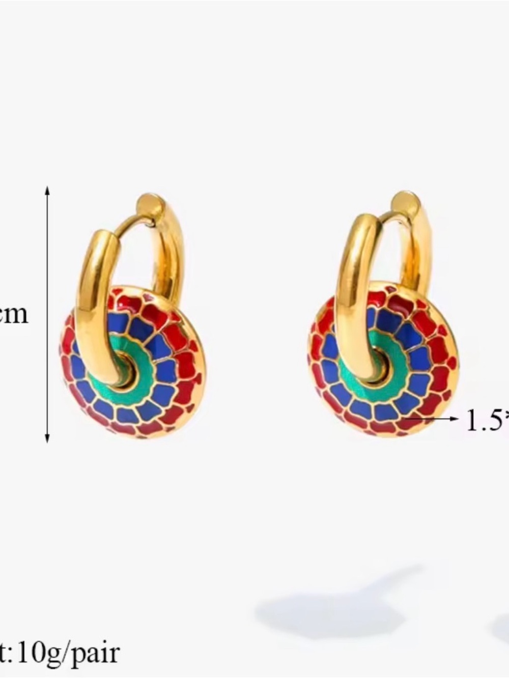 Elegant  Multicolor Necklace &  Earrings Set - Picture 4 of 6
